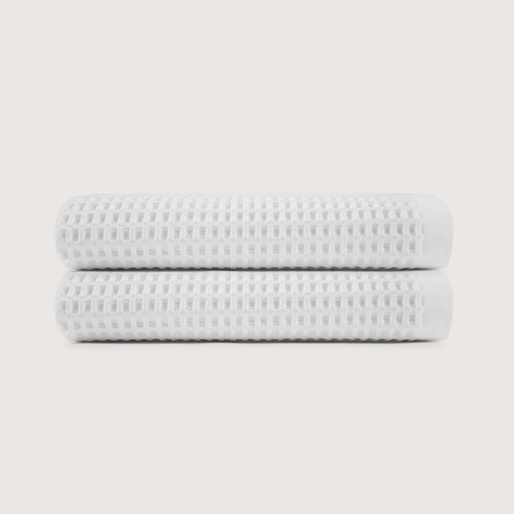 Cotton Waffle Bath Towels