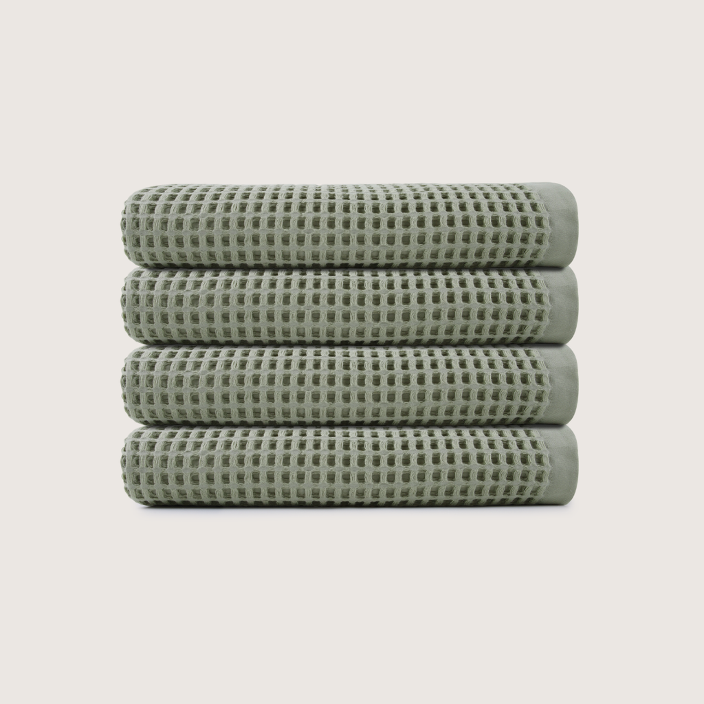 Cotton Waffle Bath Towels