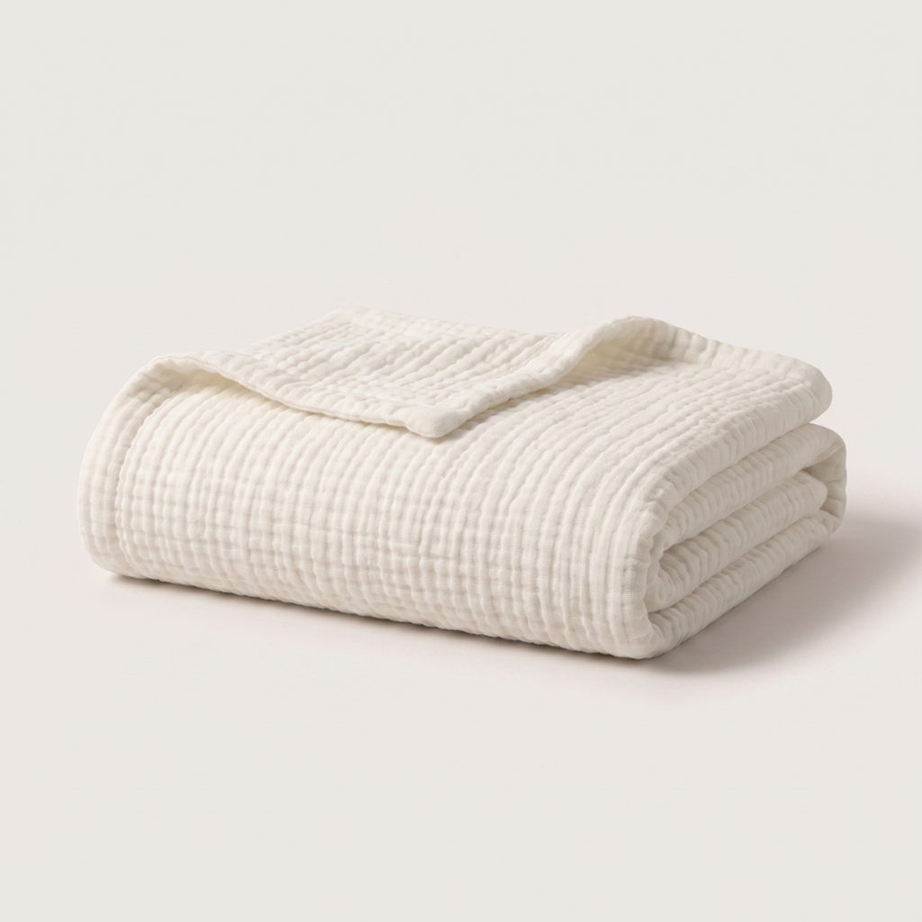 Cotton Muslin Blanket (1+1 Free)